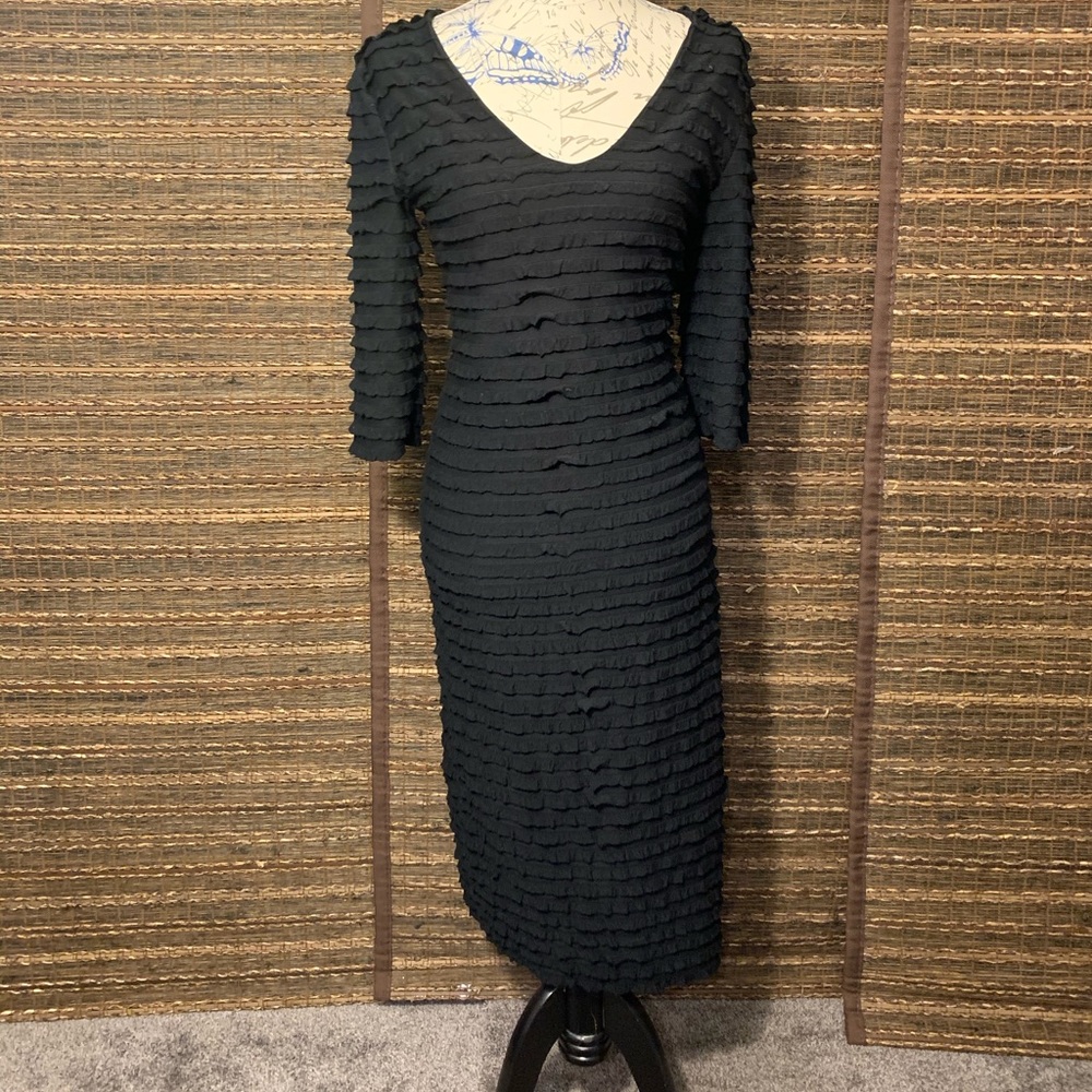 Bettie  Paige black cocktail dress L